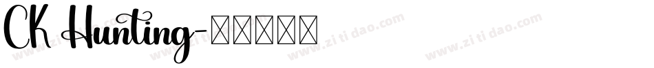 CK Hunting字体转换